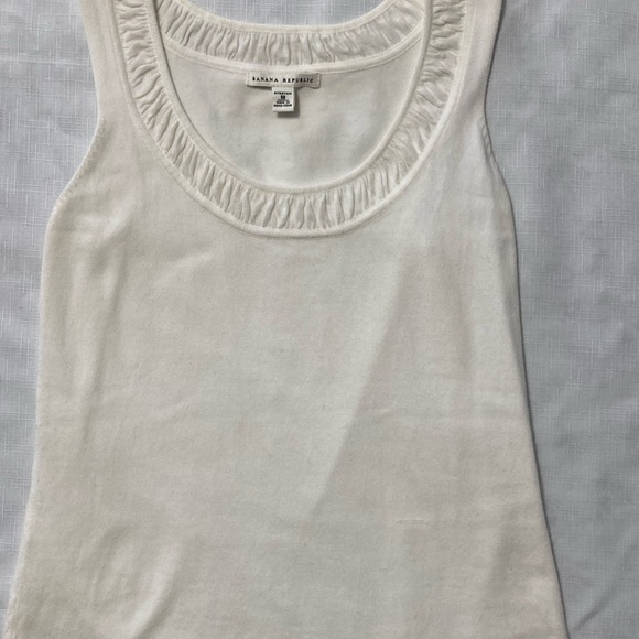 Banana Republic Cream Sweater Vest Size M - Picture 4 of 8